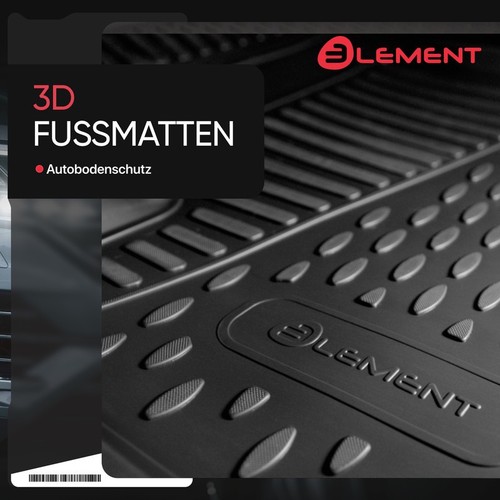 Rubber floor mats for - rubber, 3d
